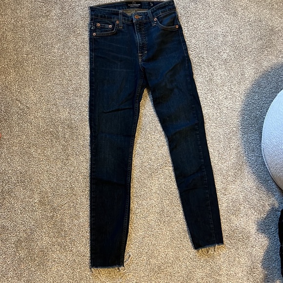 Lucky Brand 0/25 Dark Wash Bridgette Ankle Cut Jeans, Used- Good - Picture 4 of 10